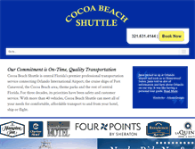 Tablet Screenshot of cocoabeachshuttle.com